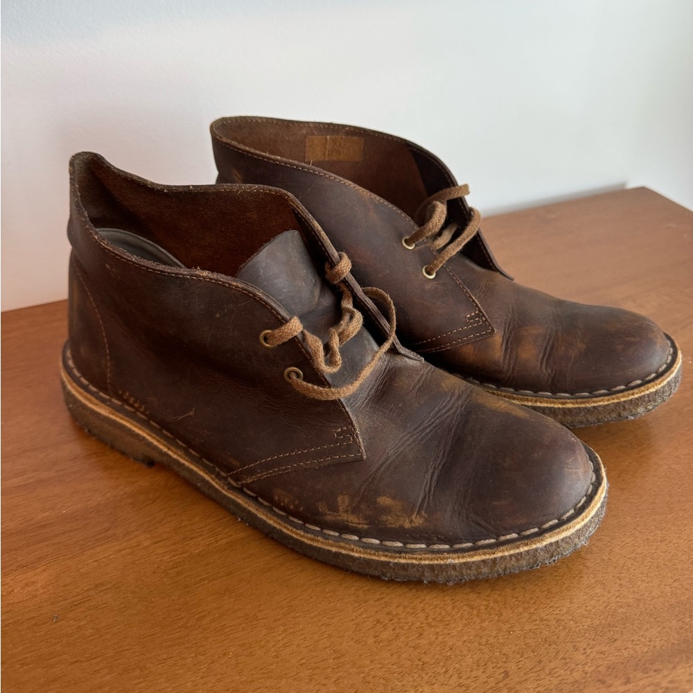 Clarks Brown Lace Up Boots